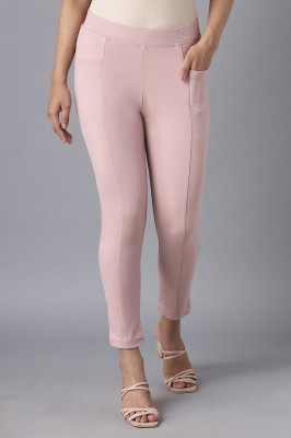 ELLEVEN Solid Women Pink Tights