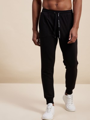 MASCLN SASSAFRAS Solid Men Black Track Pants