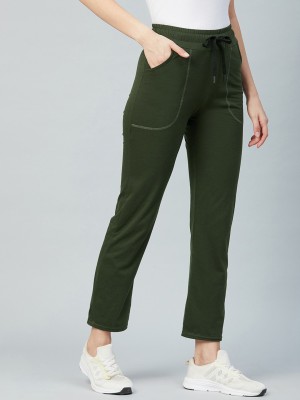 BLINKIN Solid Women Dark Green Track Pants