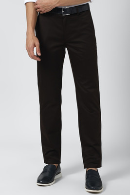 PETER ENGLAND Slim Fit Men Black Trousers