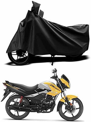 THE REAL ARV Waterproof Two Wheeler Cover for Hero(Passion Plus, Black)