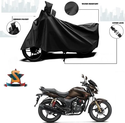 SIDOCYKON Waterproof Two Wheeler Cover for Universal For Bike(Hunk, Black)