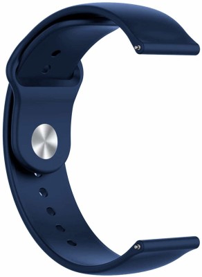 Creations Retail Premium Silicon strap 22 mm Silicone Watch Strap(Dark Blue)