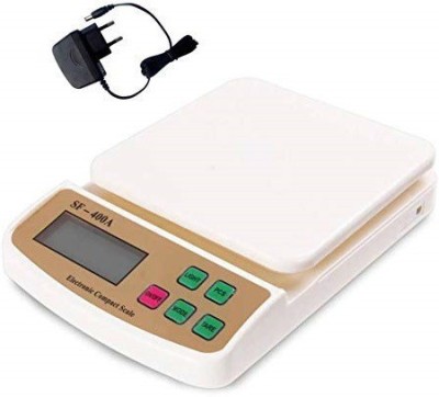 Wifton IVX™-137-HY-10kg Vegetable Kitchen Weighing Scale SF 400A with Adapter Weighing Scale(White)