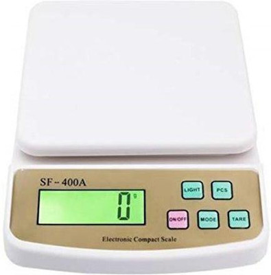 ActrovaX XVI™-167-KI-Weighing Scale with Max Capacity 10kg Weighing Scale(White)