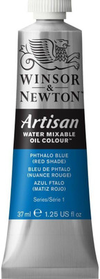 Winsor & Newton Artisan Water Mixable Oil - Tube of 37 ML - Phthalo Blue (Red Shade) (514)(Set of 1, Phthalo Blue (Red Shade))