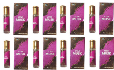 MONET 8 ATTAR MUSK ,8 ML EACH ,PACK OF 8 . Herbal Attar(Musk)