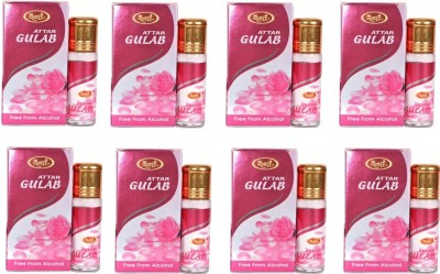 MONET 8 ATTAR GULAB ,8 ML EACH ,OF PACK 8 . Floral Attar(Rose)