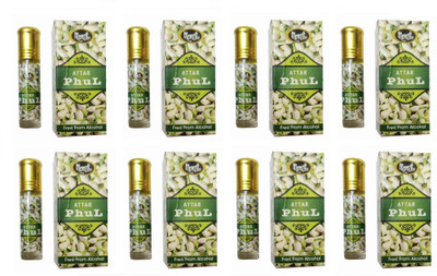 MONET 8 ATTAR PHUL ,8 ML EACH ,PACK OF 8 . Floral Attar(Motia/Jasmin)