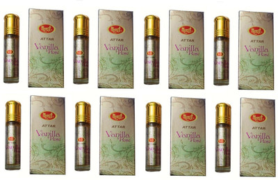 MONET 8 VANILA ATTAR, 8 ML EACH ,PACK OF 8 . Floral Attar(Rose)