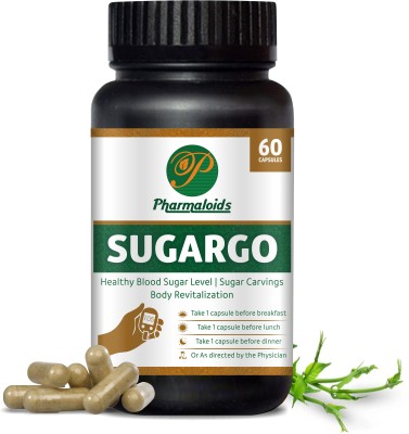 Pharmaloids SUGARGO Ext Based Pack 60 Caps For High Blood Sugar USFDA Inspected Unit