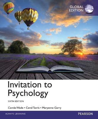 Invitation to Psychology, Global Edition(English, Paperback, Wade Carole)