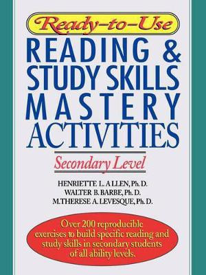 Ready-to-Use Reading & Study Skills Mastery Activities(English, Paperback, Allen Henriette L. Ph.D.)