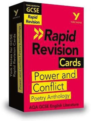 York Notes RAPID AQA GCSE (Revision Cards) Power and Conflict Poetry Anthology - for 2025, 2026 exams(English, Cards, Burden Laura)