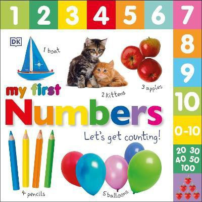 My First Numbers Let's Get Counting(English, Board book, DK)