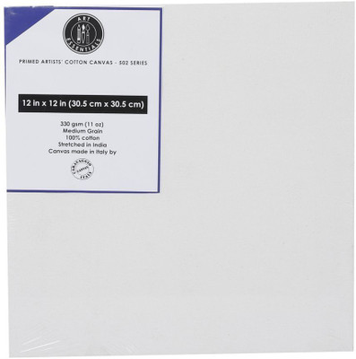 ART ESSENTIALS 502 Series Cotton Medium Grain Board Canvas (Set of 1)(White)
