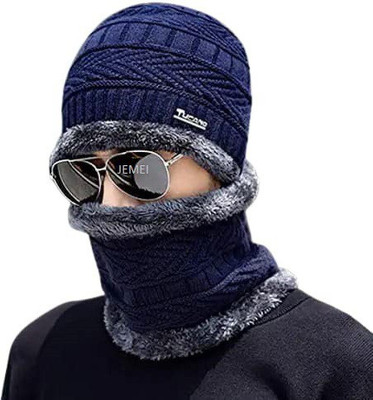 JEMEI Woven Beanie Cap(Pack of 2)