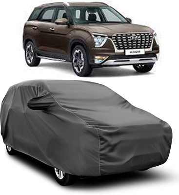 JEHOVA Car Cover For Hyundai Alcazar (With Mirror Pockets)(Grey)