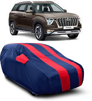 JEHOVA Car Cover For Hyundai Alcazar (With Mirror Pockets)(Red)