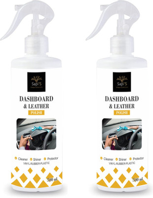SAPI'S Liquid Car Polish for Dashboard, Leather(1000 ml, Pack of 2)