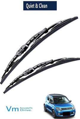 VM Carparts Natural rubber Windshield Wiper(50 cm, Passenger And Driver Side Wipers)