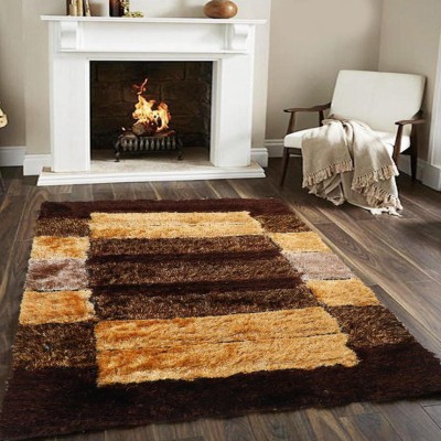 RM Handloom Brown, Multicolor Polyester Carpet(5 ft,  X 2 ft, Rectangle)