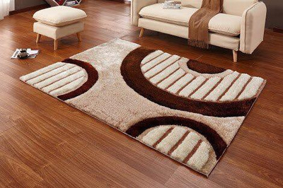RM Handloom Multicolor Polyester Carpet(6 ft,  X 4 ft, Rectangle)