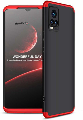 FlareHUB Back Cover for Vivo V20(Red, Hard Case, Silicon, Pack of: 1)