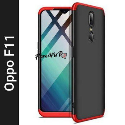 FlareHUB Back Cover for OPPO F11(Red, Hard Case, Silicon, Pack of: 1)
