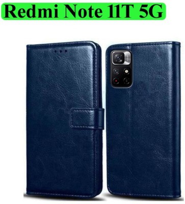 Wynhard Flip Cover for Redmi Note 11T 5G, POCO M4 Pro 5G(Blue, Grip Case, Pack of: 1)