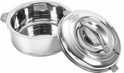 UnityEcom Stainless Steel Hot Box Serve Casserole Serve Casserole Cook and Serve Casserole (3500 ml) Thermoware Casserole(3500 ml)