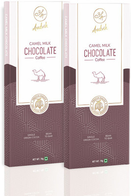 Aadvik Camel Milk Chocolate Coffee Pack of 2 140g Bars(2 x 70 g)
