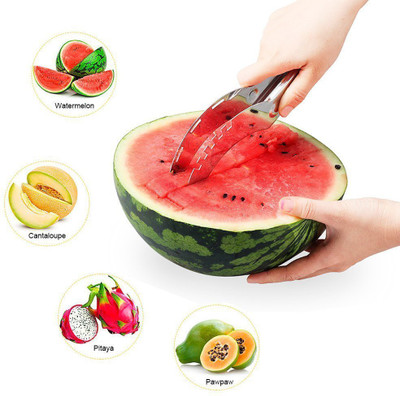 Flipco Stainless Steel Slicer Knife Corer Fruit Vegetable Tools Kitchen Gadgets Watermelon Slicer Cutter Fruit Dig Corer Watermelon Slicer(Pack of 1)