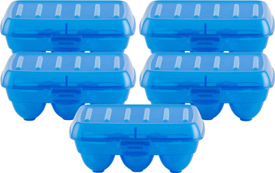 KUBER INDUSTRIES Plastic Egg Container  - 270 ml(Pack of 5, Blue)
