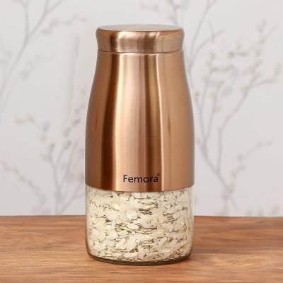 Femora Steel Grocery Container  - 1.3 L(Gold)