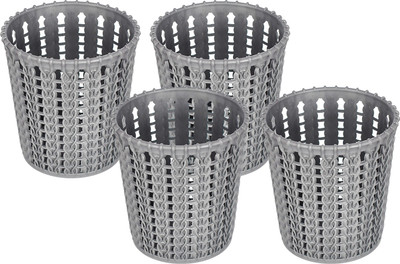 KUBER INDUSTRIES 1 Compartments Plastic Holder(Grey)