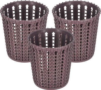 KUBER INDUSTRIES 1 Compartments Plastic Holder(Brown)