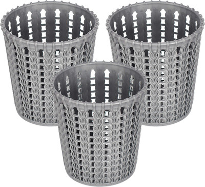 KUBER INDUSTRIES 1 Compartments Plastic Holder(Grey)