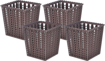 KUBER INDUSTRIES 1 Compartments Plastic Holder(Brown)
