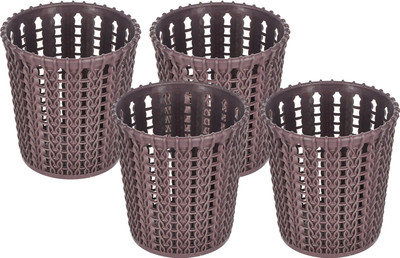 KUBER INDUSTRIES 1 Compartments Plastic Holder(Brown)