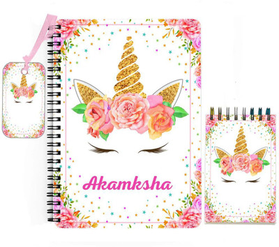 epheriwala Akamksha Unicorn A5 Diary Ruled 140 Pages(Pink)