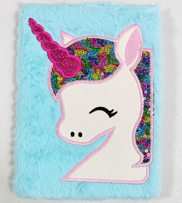Preili's Unicorn Diary A5 Diary No 200 Pages(Light Blue)