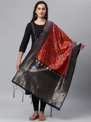 Lilots Silk Blend Woven Women Dupatta