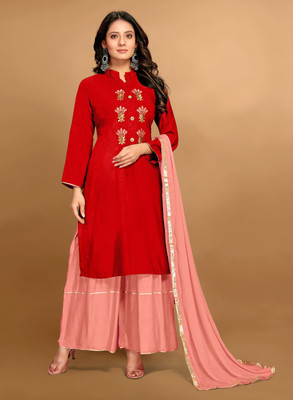 Pankhudi Sarees Women Kurta and Sharara Set