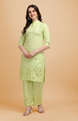 prabhas Women Kurta Palazzo Set