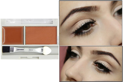 tanvi27 DUAL MATTE FNISH OR CRAMY EYE BROW PALETTE WITH BRUSH 3.6 g(MULTI COLOR)