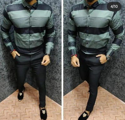 Avdhut Enterprise Polycotton Striped Shirt Fabric