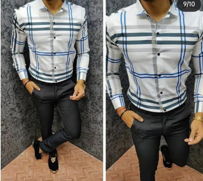 Avdhut Enterprise Polycotton Striped Shirt Fabric
