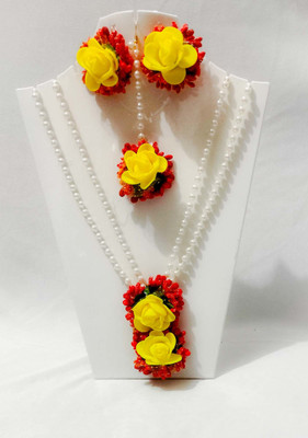 BALIKA VADHU Fabric Yellow Jewellery Set(Pack of 1)