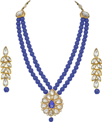 BUY FOR CHANGE LLP Alloy Gold-plated Blue Jewellery Set(Pack of 1)